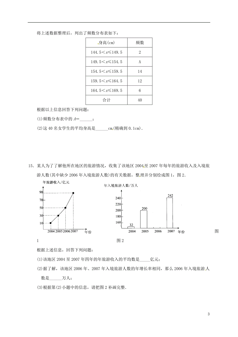 山东淄博桓台荆家九级数学暑期作业数据的分析测试2平均数二鲁教五四制 1.doc_第3页