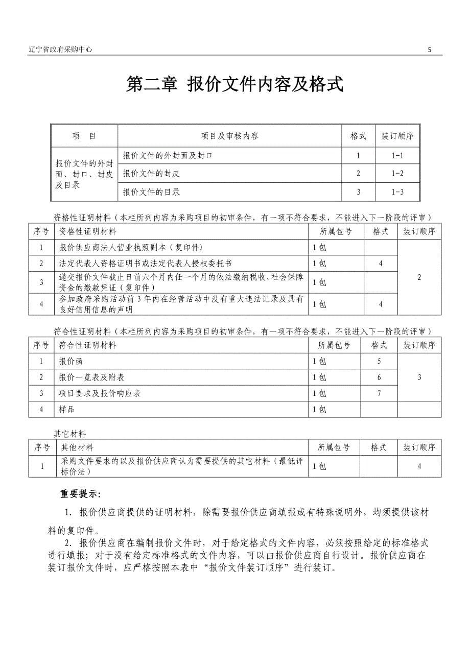 技术学院学生床上用品招标文件_第5页