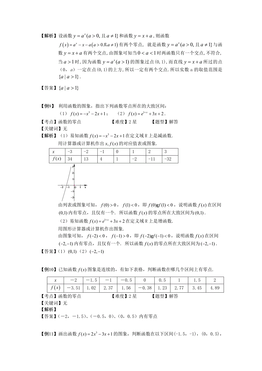 高中数学 幂函数、零点与函数的应用 板块二 函数的零点完整讲义（学生版）_第3页