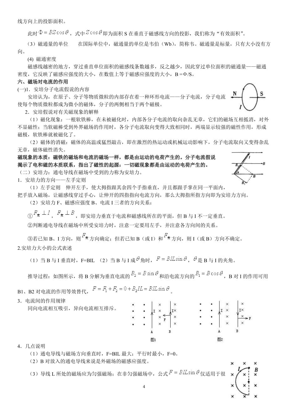 高中选修磁场知识点总结(很详细)_第4页