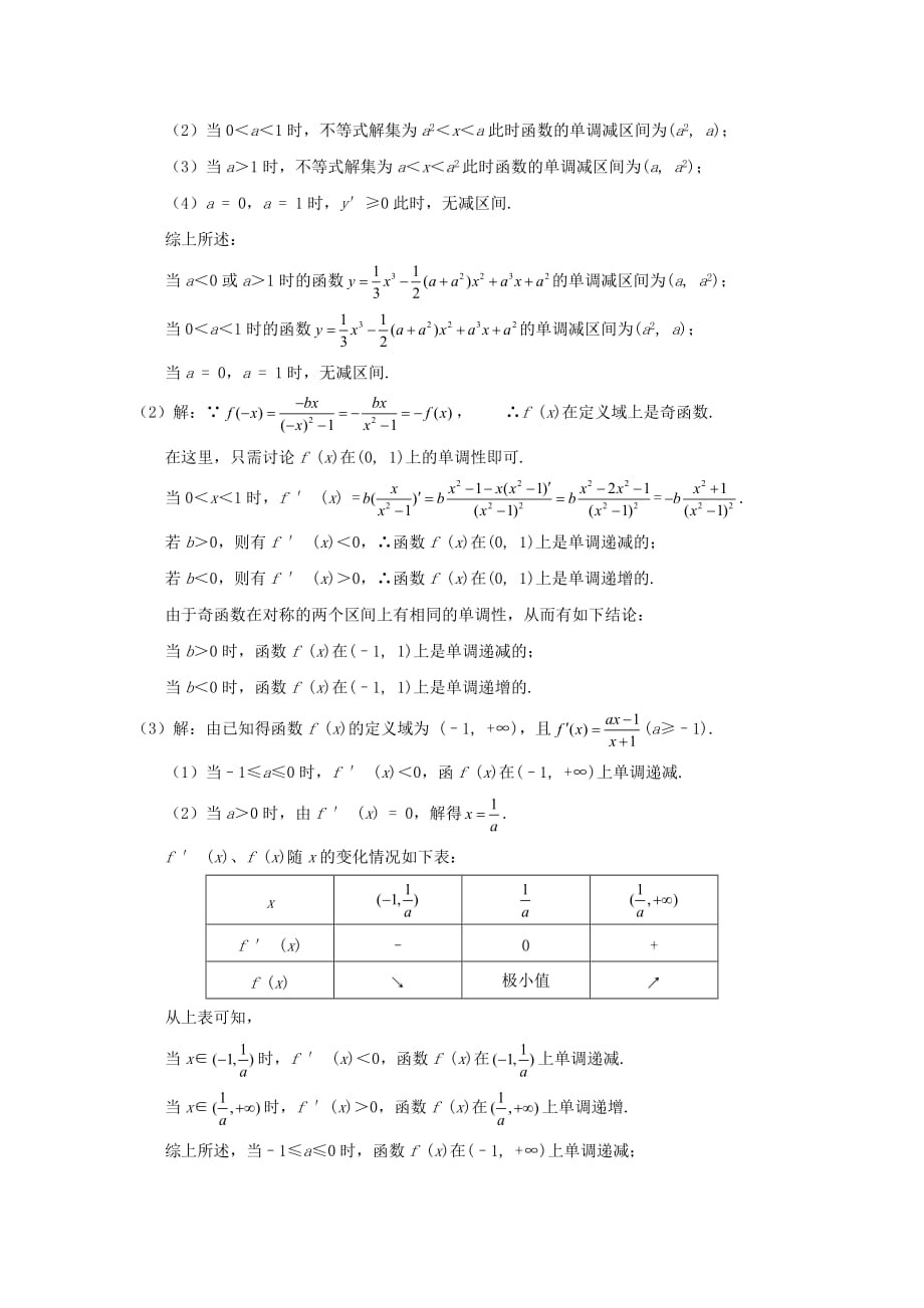 高中数学《导数在研究函数中的应用-函数的单调性与导数》教案2 新人教A版选修2-2_第2页
