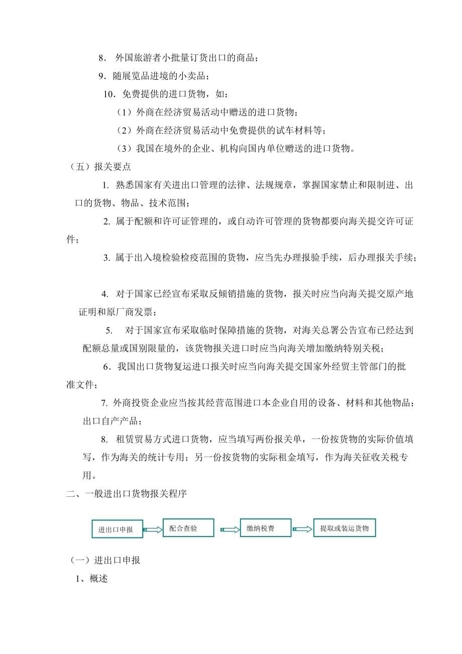 【行业】第三章 一般进出口货物的报关程序_第5页