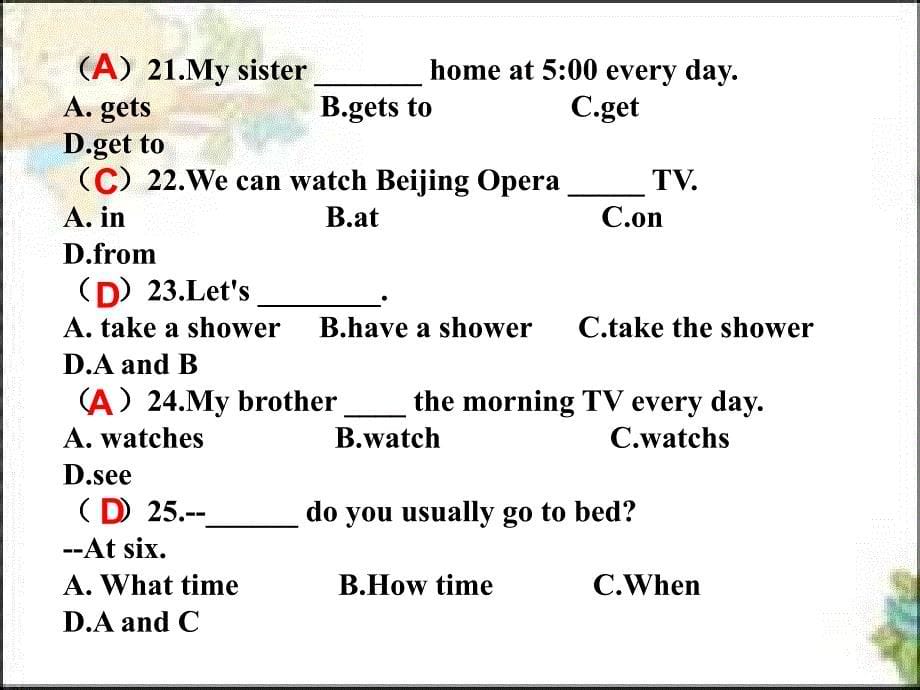 Unit-2-What-time-do-you-go-to-school课件Section-B-2a-2c_第5页