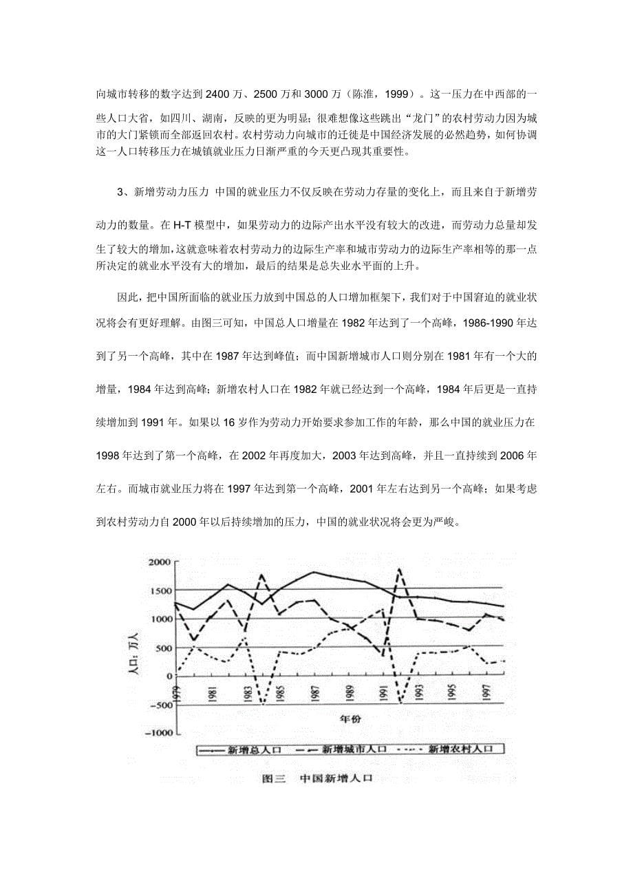 《精编》城市劳动力市场和就业现状调查报告_第5页