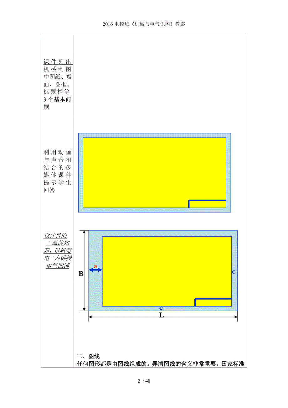 电控班《机械与电气识图》教案_第2页