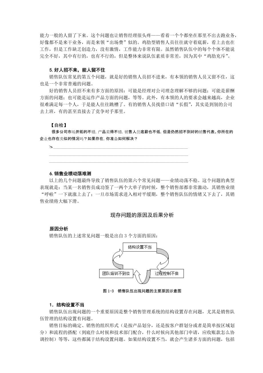 《精编》销售队伍管理问题的分析状况_第4页