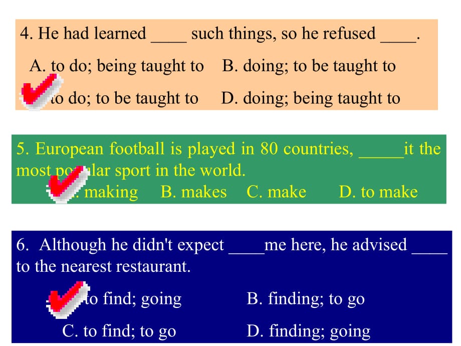 七宝中学高考英语之非谓语动词练习100题_第3页