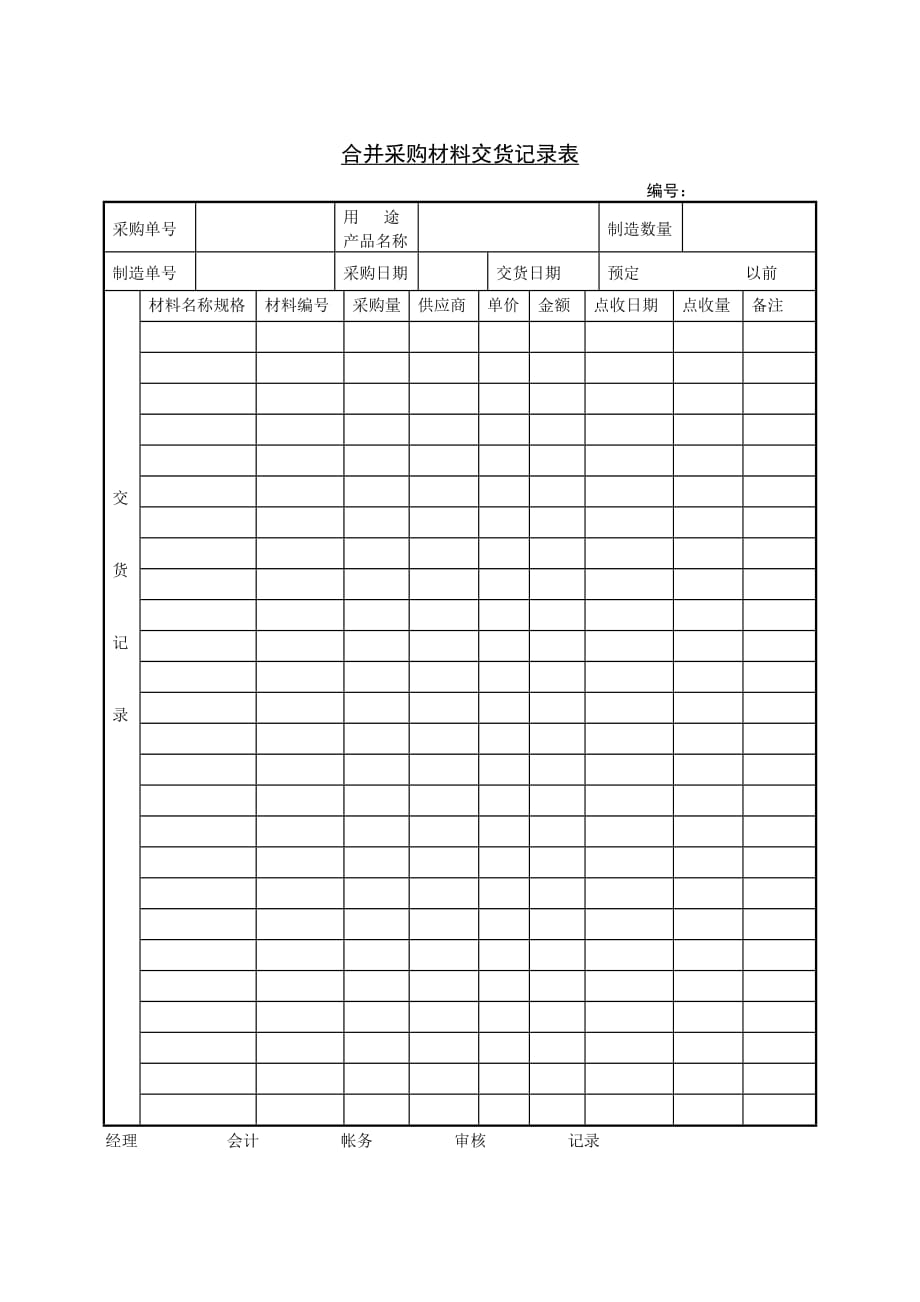 《精编》公司采购常用表格汇编15_第1页