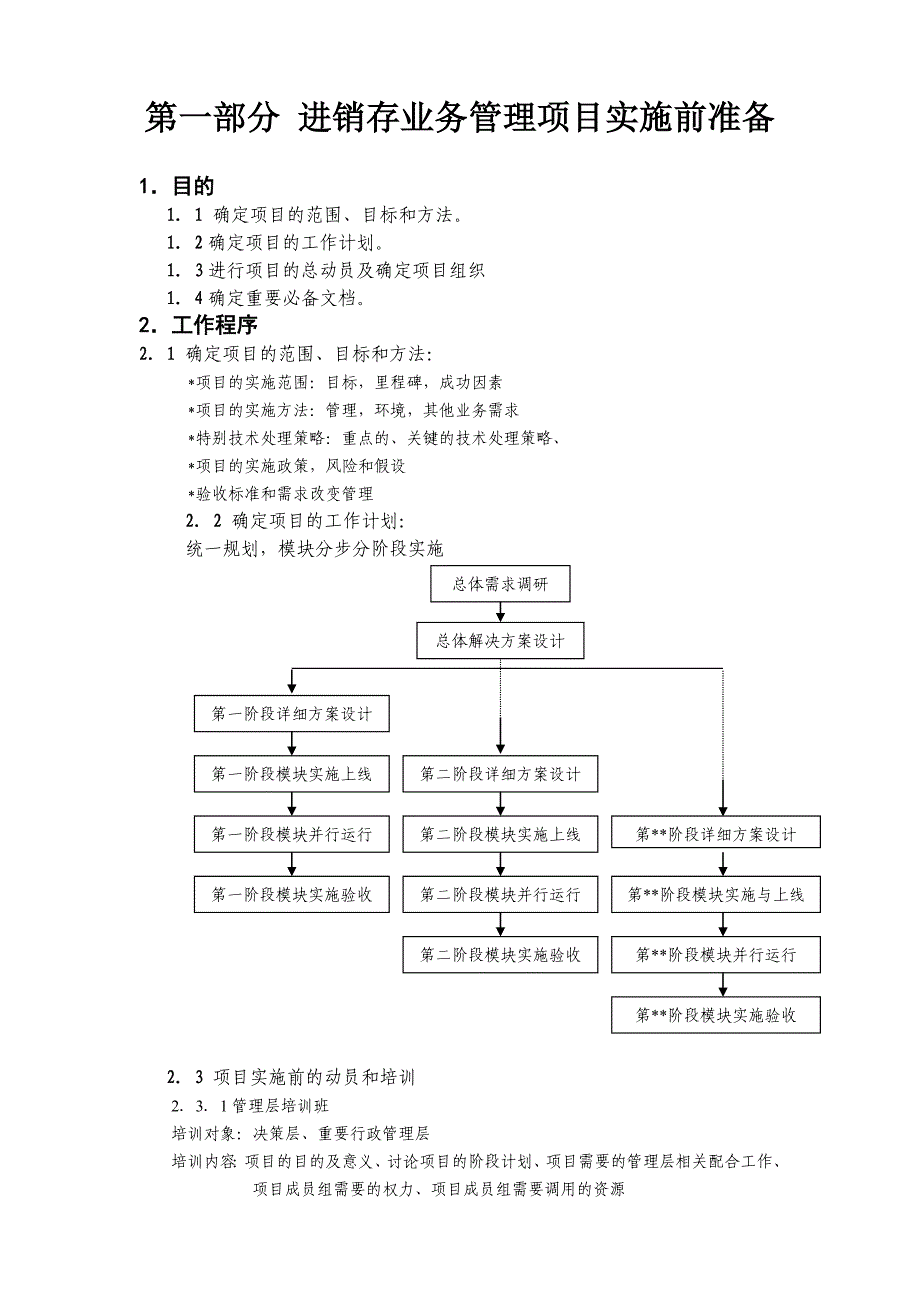 《精编》进销存管理系统实施手册运作体系文件_第3页