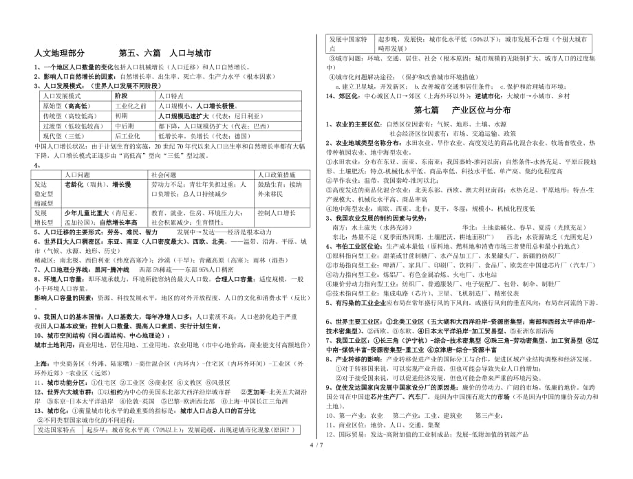 高中地理会考必背考点_第4页