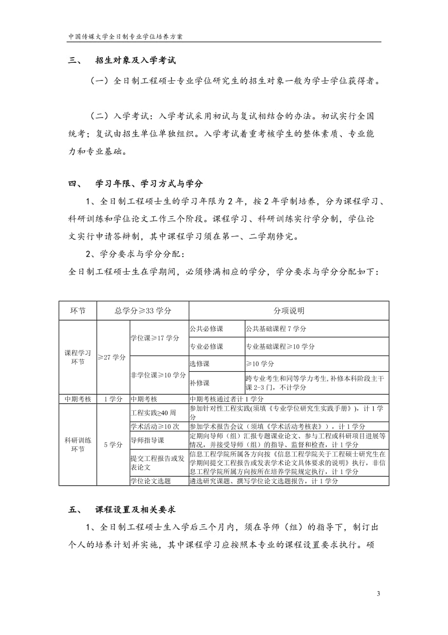 艺术硕士专业学位（MFA）培养方案模板_第3页