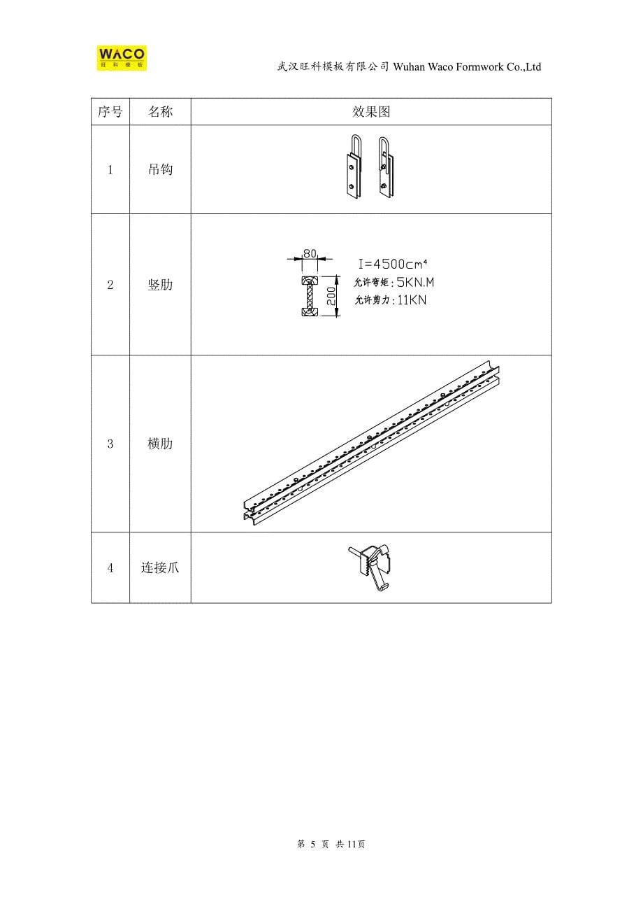WA180悬臂模板技术参数.pdf_第5页
