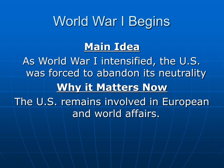The First World War US history 美国历史 附带书后问题答案.ppt_第1页