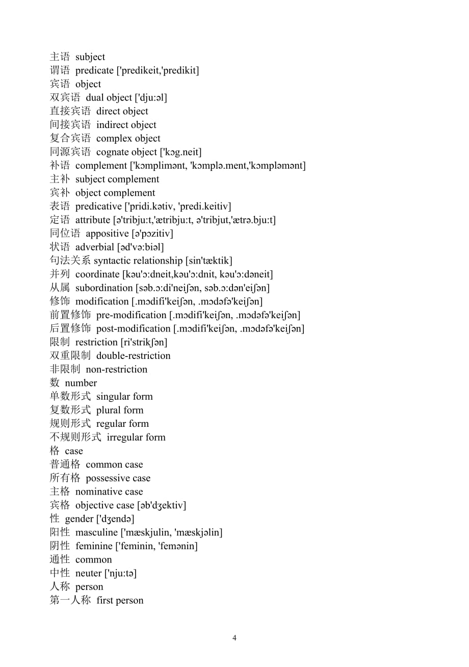 英语语法专业术语 音标版.doc_第4页