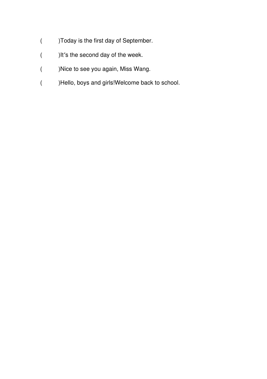 北京版三年级英语上册第一课课时卷 .pdf_第2页