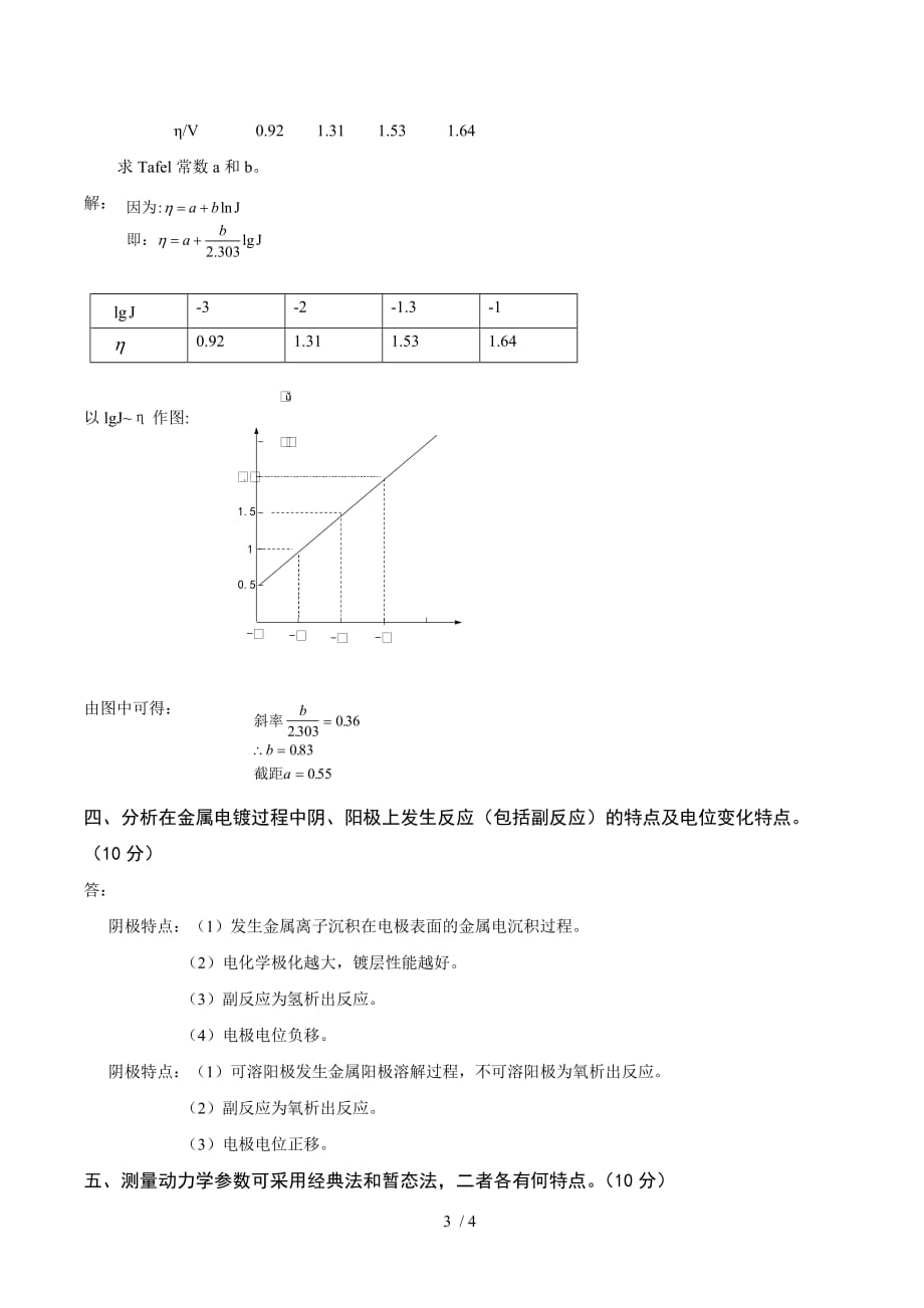 电化学原理试题B_第3页