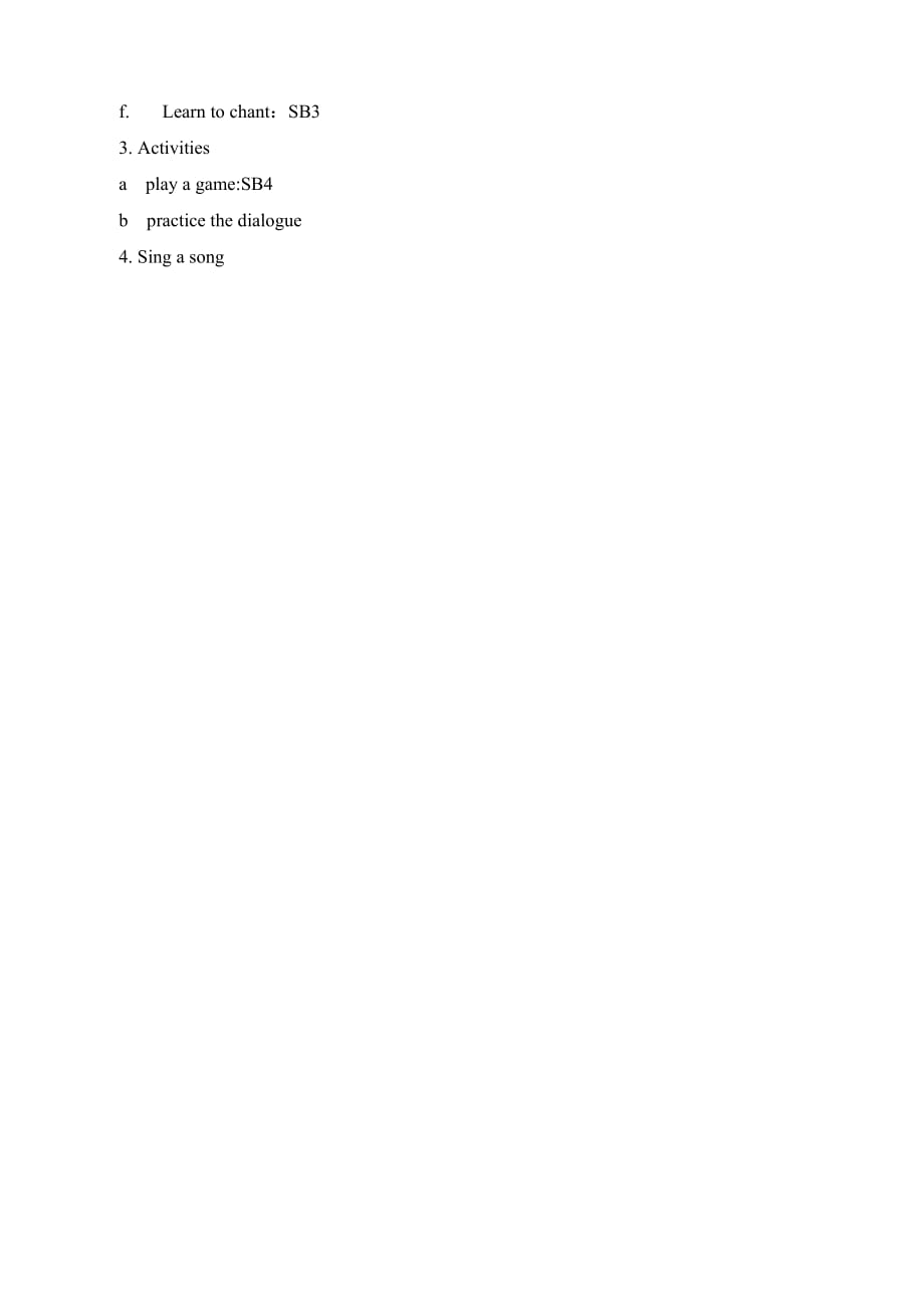 外研版（三起点）四年级英语上册《Module6_Unit2__参考教案》_第2页