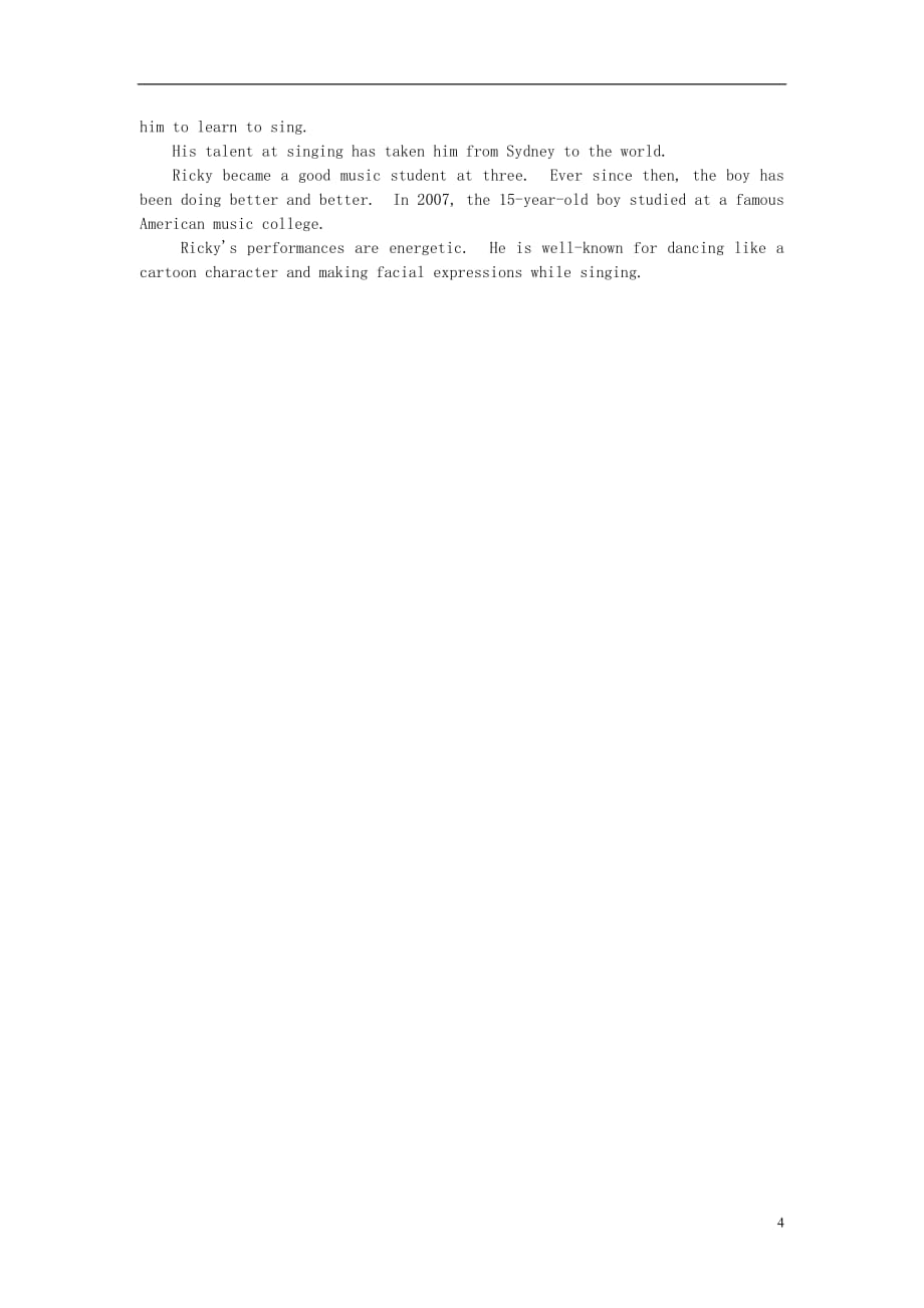 江苏省泰兴市黄桥初级中学八年级英语下册Unit1-4练习（新版）牛津版_第4页