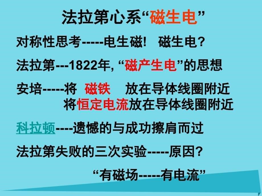 山东省成武一中高中物理 4.1 划时代的发现课件_第5页