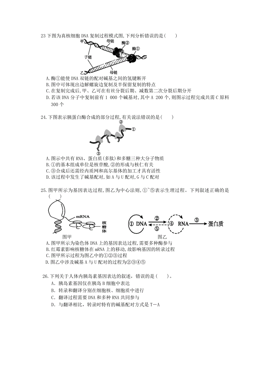 中心法则综合练习.doc_第2页