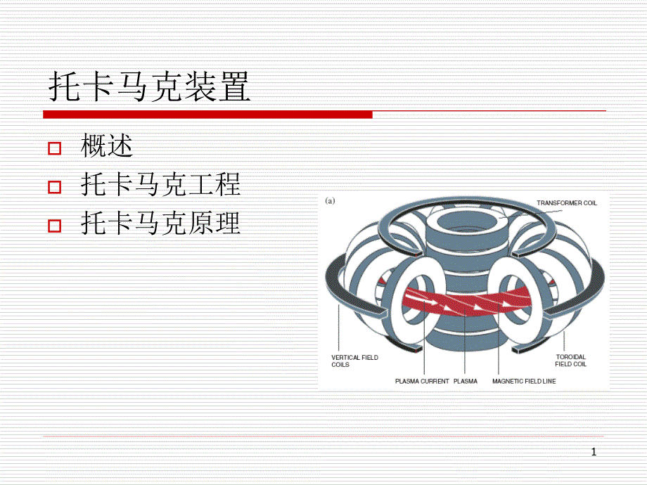 托卡马克装置原理1[1].ppt_第1页