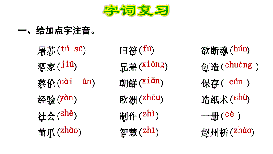 部编版小学语文三年级下册期末第3单元复习_第2页