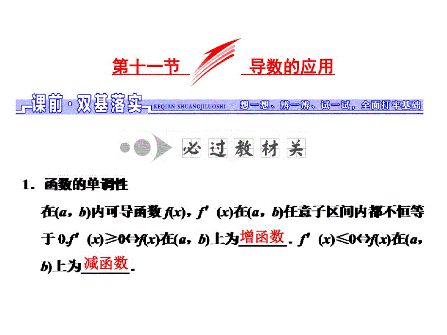 第十一节第一课时导数与函数的单调性 .pdf_第1页