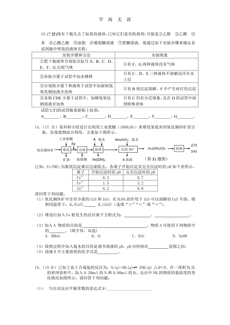 广东高中化学竞赛选拔试题（11号）.pdf_第3页