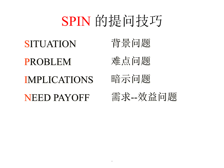 销售提问SPIN方法_第1页