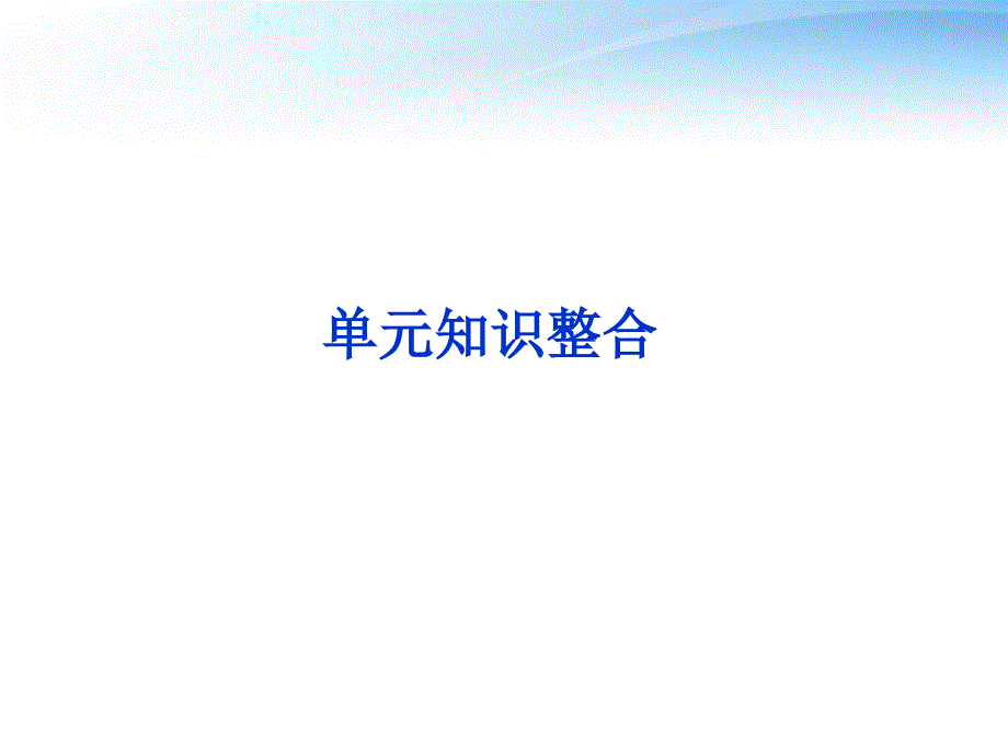 【优化方案】2012届高考地理一轮复习 第四单元单元知识整合课件 湘教版.ppt_第1页