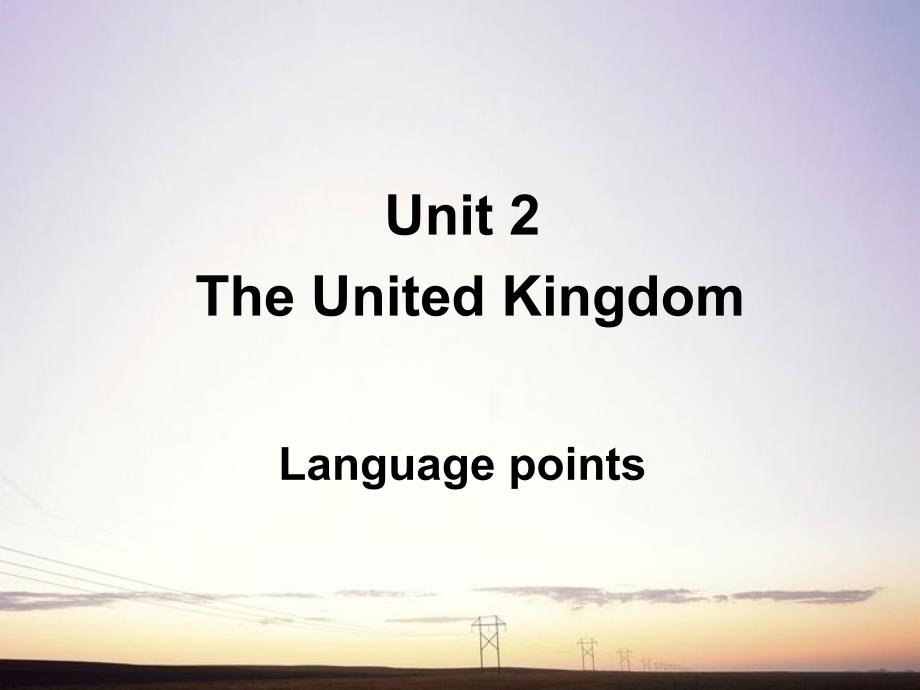 高中英语 Unit2 Language points课件 新人教版必修5.ppt_第1页