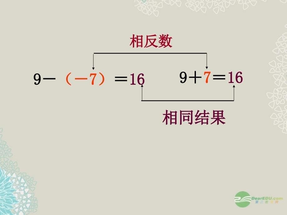 浙江省永嘉县大若岩镇中学七年级数学上册《2.2 有理数的减法》课件 浙教版.ppt_第5页