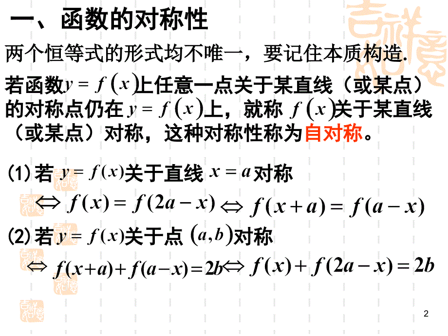 函数的周期性和对称性PPT课件_第2页