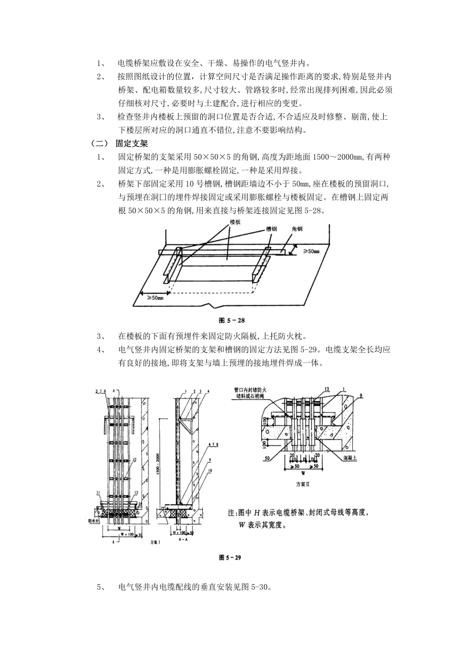 12电气竖井内电缆桥架工程-技术交底_第2页
