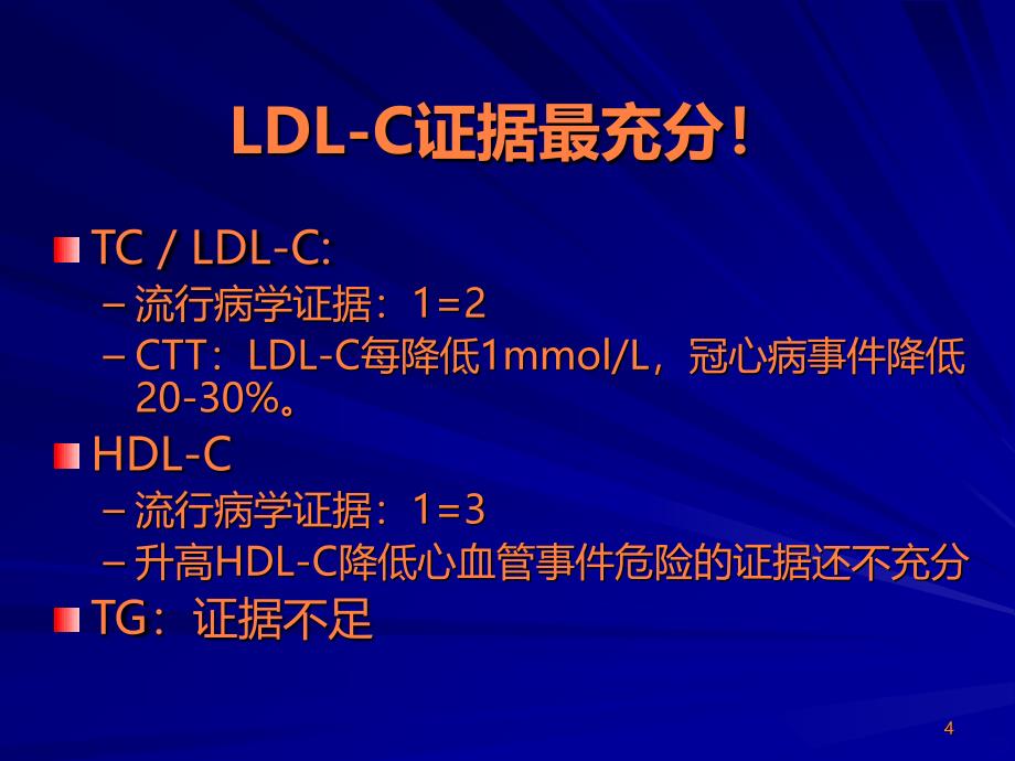 调脂治疗的热点问题ppt课件_第4页