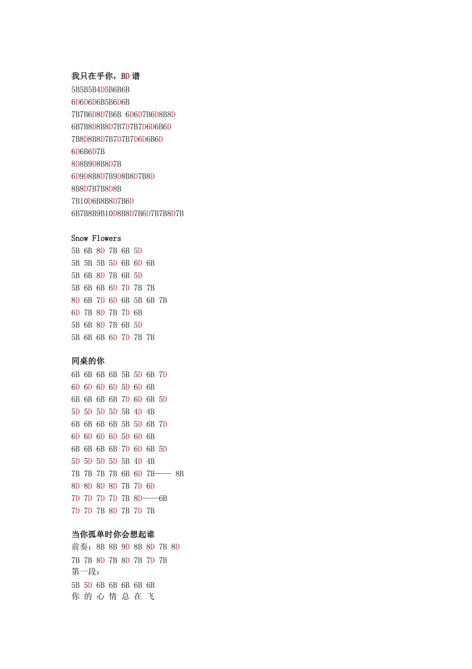 星之所在等13首歌的10孔布鲁斯口琴谱.doc_第4页