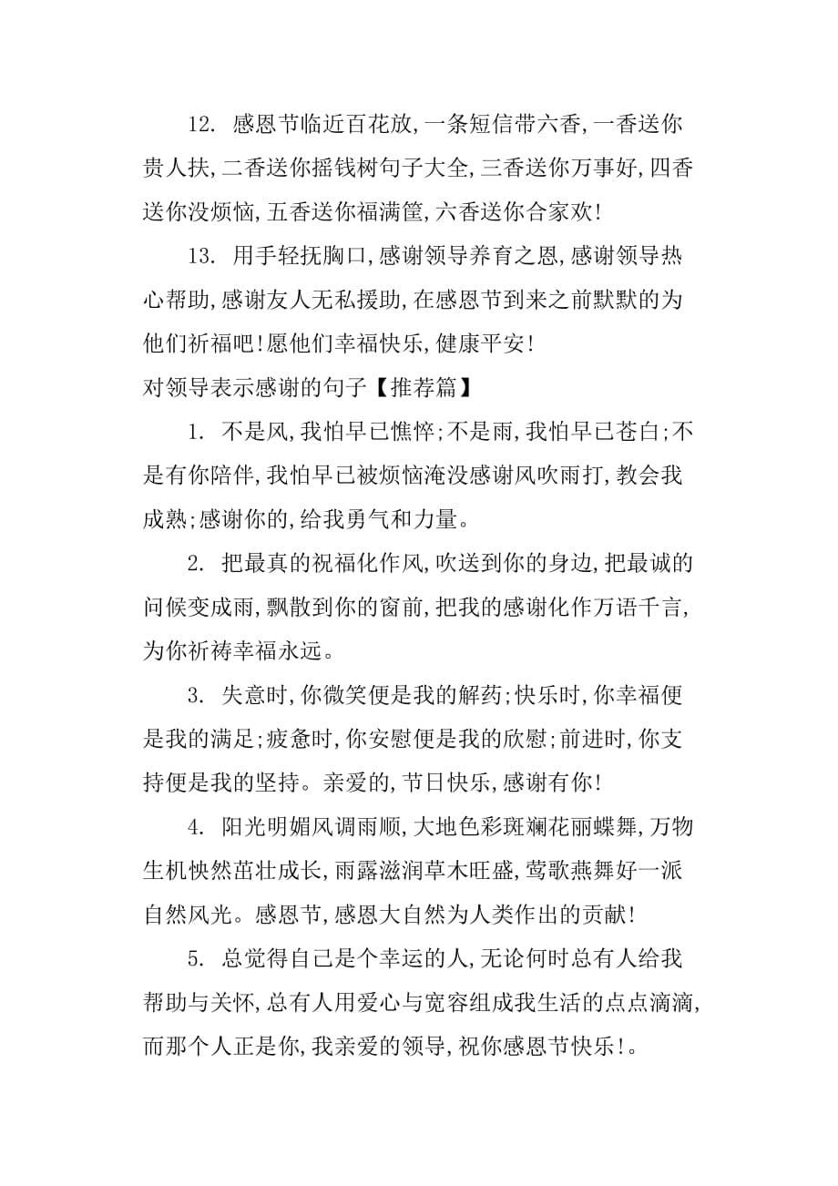 对领导表示感谢的句子.doc_第5页