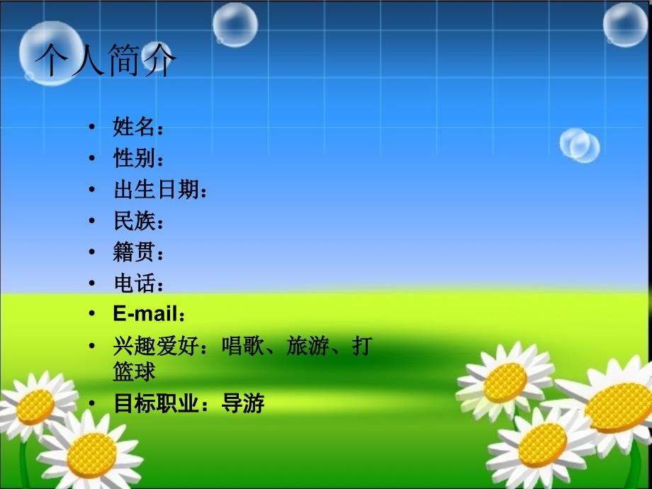 旅游管理专业职业规划书.ppt_第2页