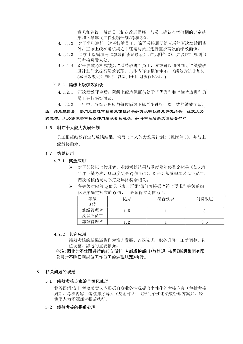 202X年绩效考核制度表格大全59_第4页