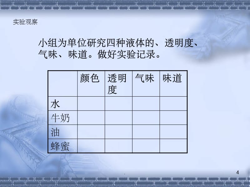 苏教版小学三年级科学下册：认识液体 课件ppt课件_第4页