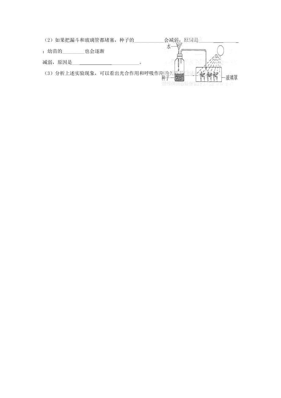 八年级生物上册 6.18.2《绿色植物与生物圈中的碳氧平衡》导学案（无答案）（新版）苏科版_第3页