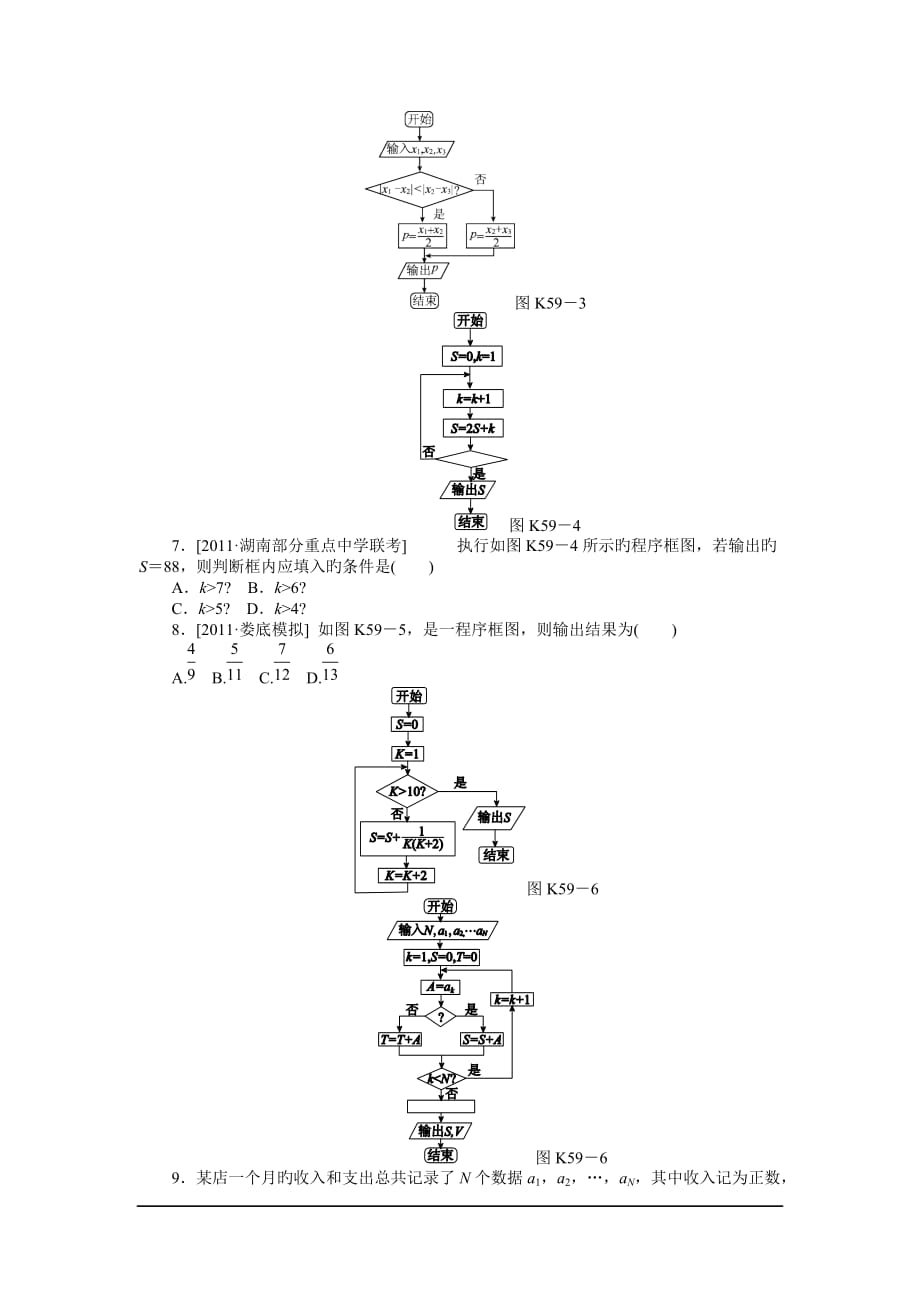 2019高考数学专题精练-算法与程序框图.doc_第2页