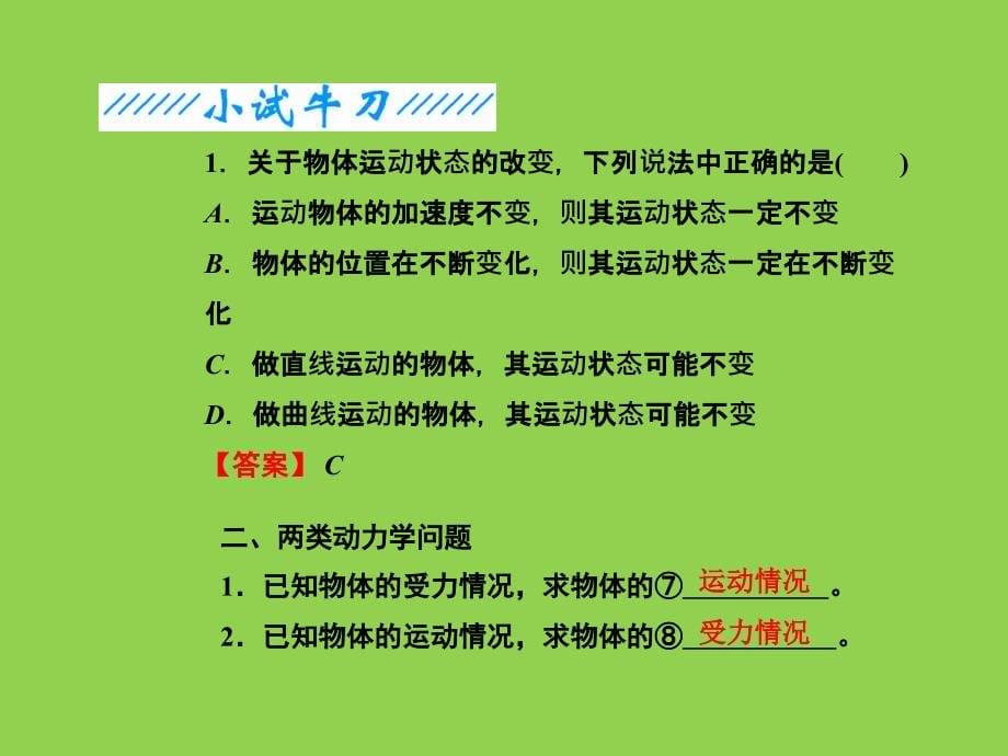 高中物理 牛顿第二定律 基础知识和应用.ppt_第5页