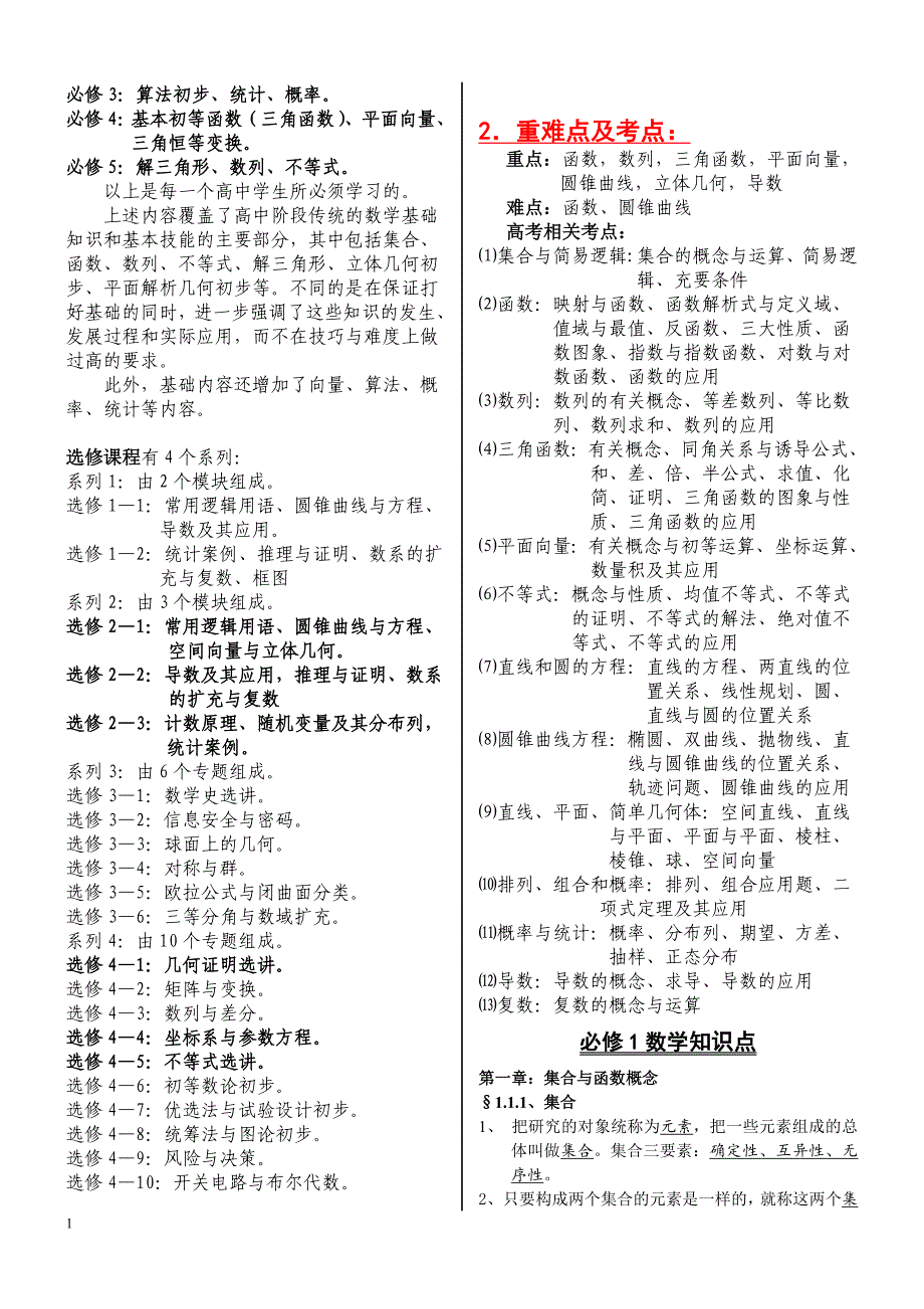 高中数学必 修+选修全部知识点精华归纳总结(新课标人教A版)资料讲解_第2页