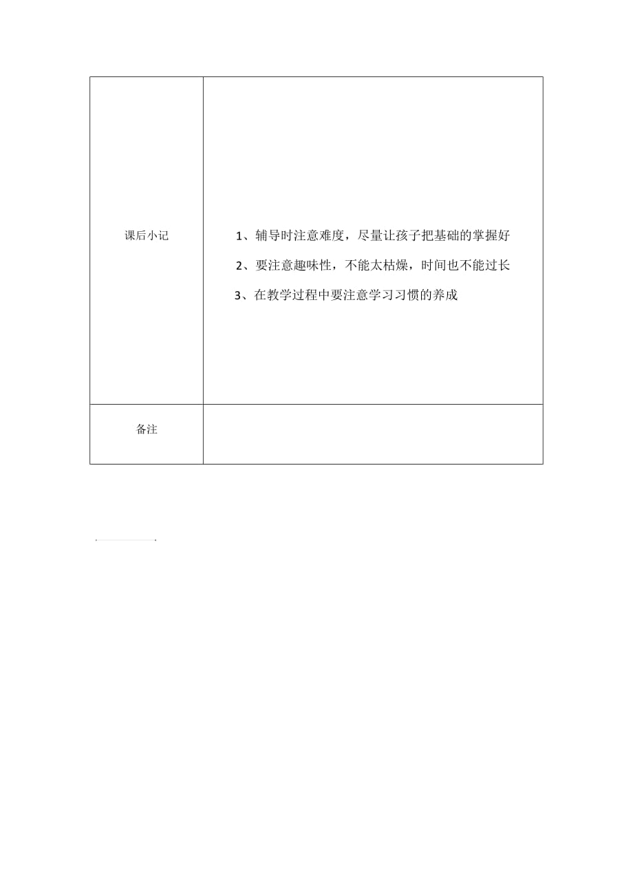 四年级随班就读教学设计表格(英语).doc_第2页