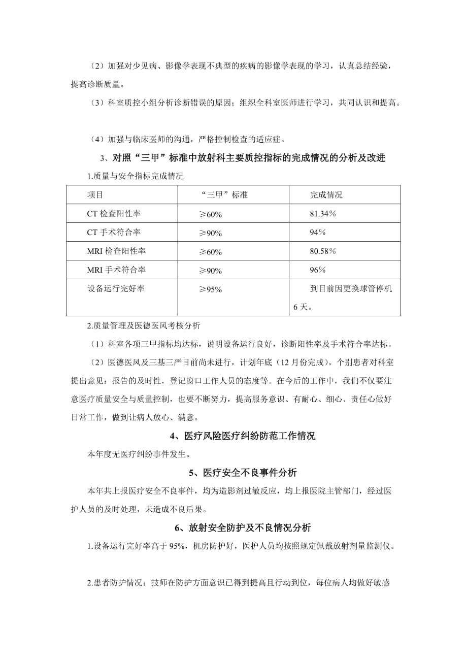 放射影像科2015年医疗质量与安全小结.doc_第2页