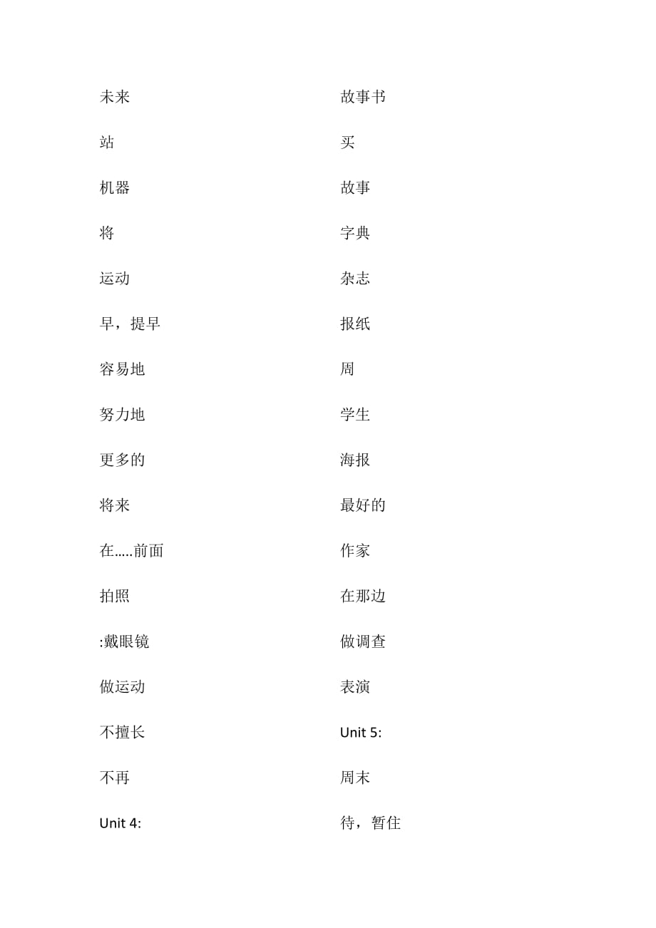 沪教版五下单词(默写版).doc_第2页