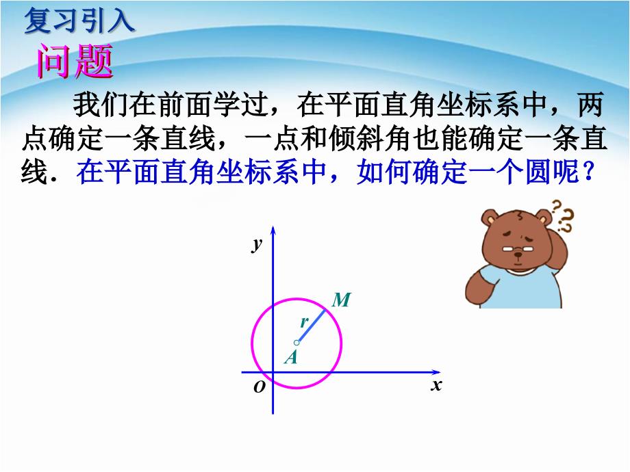 人教版高中数学必修24.1.1圆的标准方程PPT课件_第2页