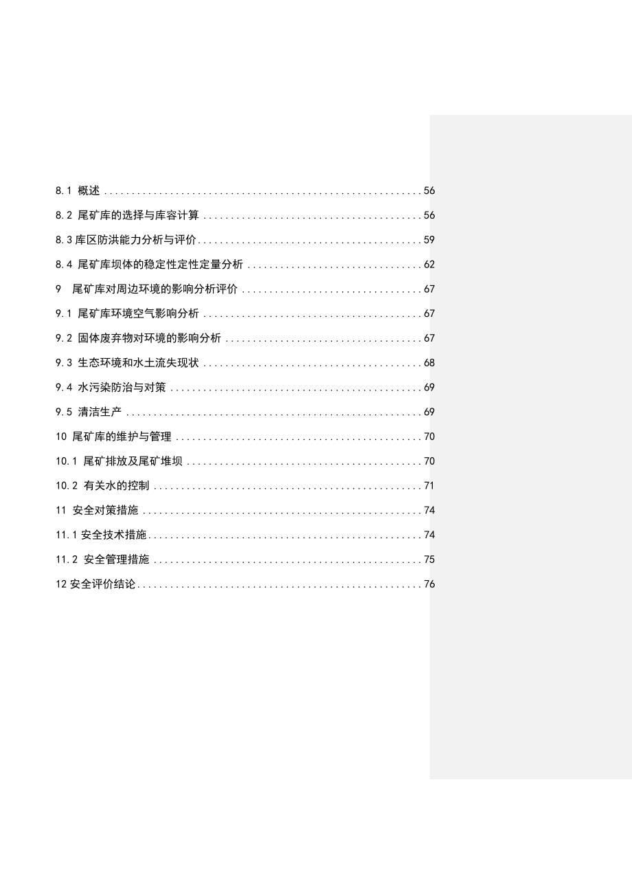 《新编》某公司尾矿库安全环境评估报告_第5页