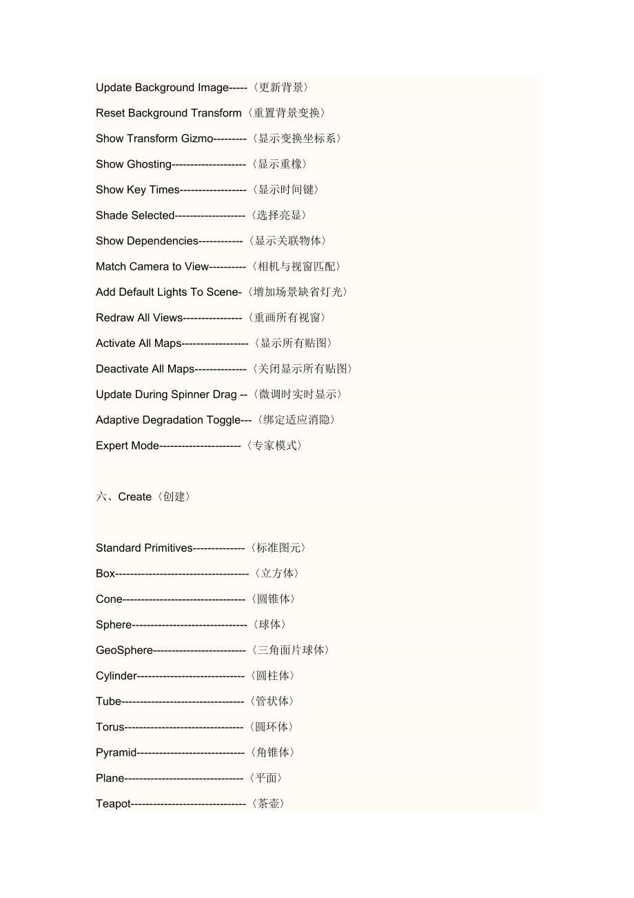 3dmax9菜单中英文对照表.doc_第4页